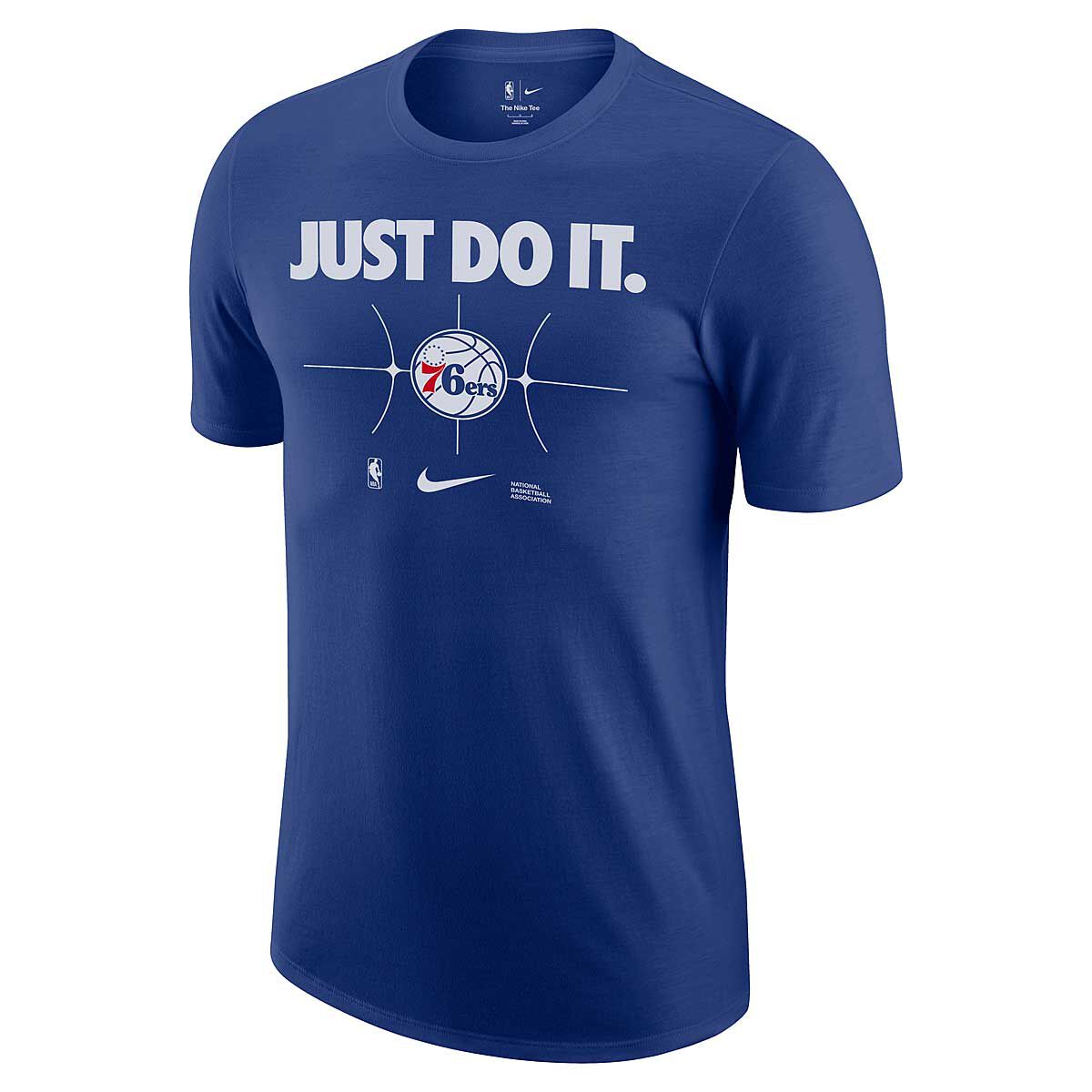 

Футболка NBA PHILADELPHIA 76ERS ESSENTIAL JUST DO IT T-SHIRT Nike, цвет Blau