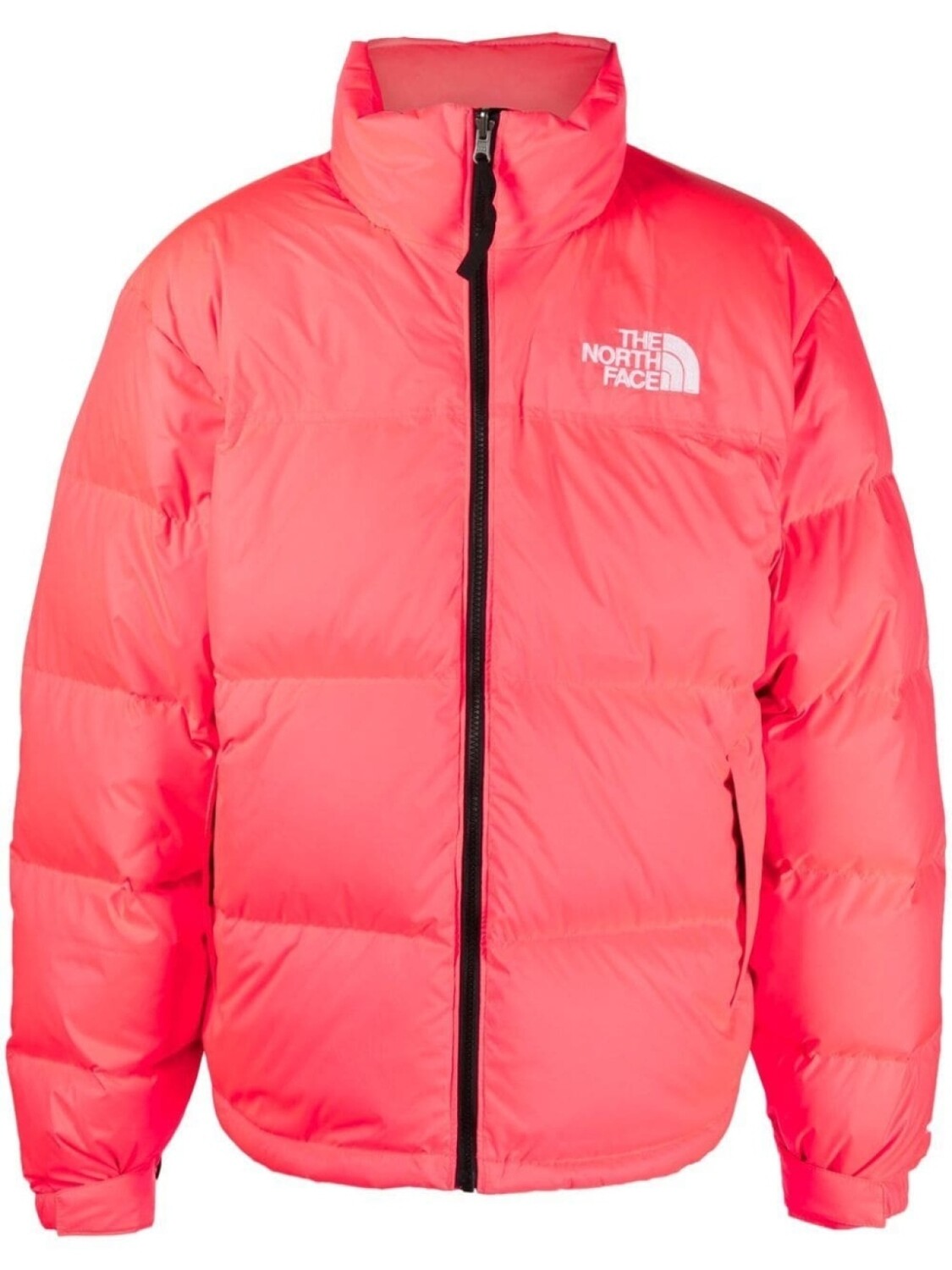 

The North Face пуховик с вышитым логотипом, розовый