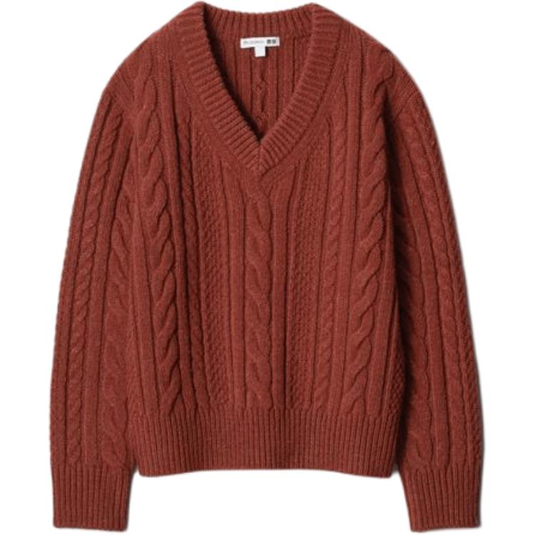 

UNIQLO Jw Anderson X JWANDERSON совместный топ женский бордовый