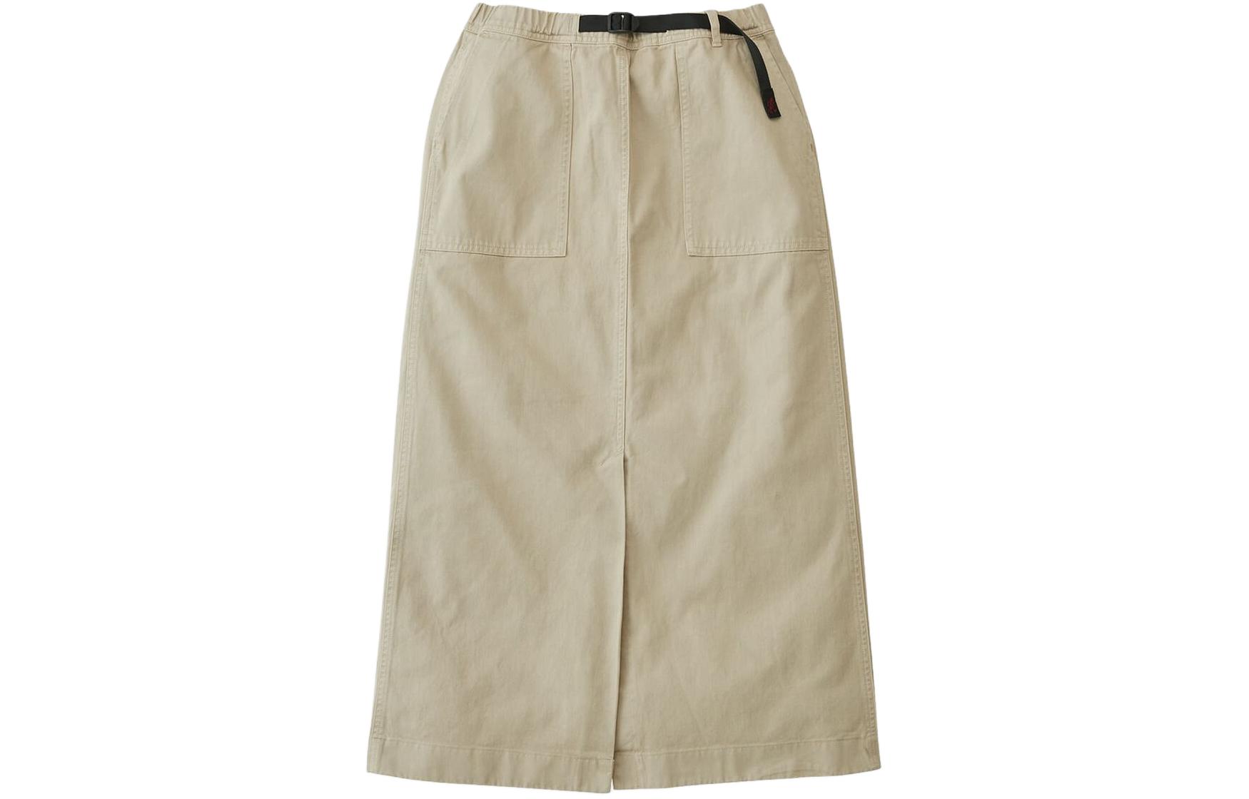 

Женская повседневная длинная юбка SS24 Gramicci, светлый хаки