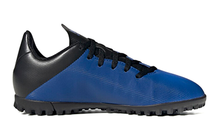 X 19.4 Детские футбольные бутсы детские низкие синие/черные/белые Adidas — фото 2