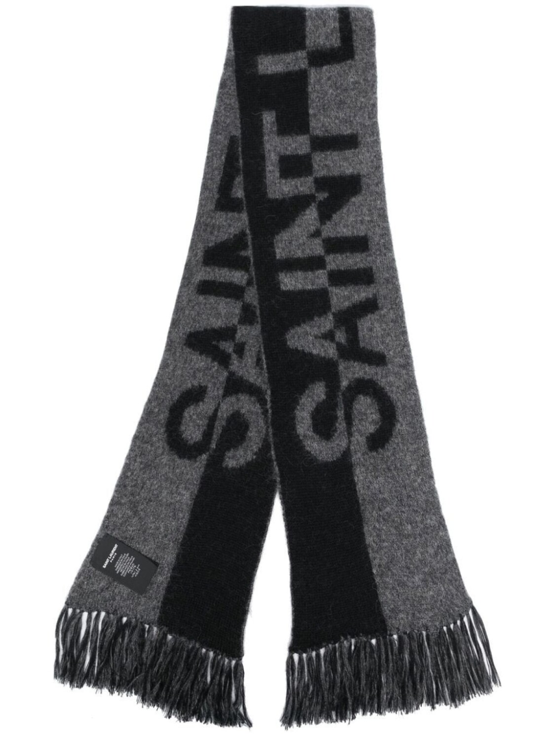 

Saint Laurent шарф с логотипом, черный