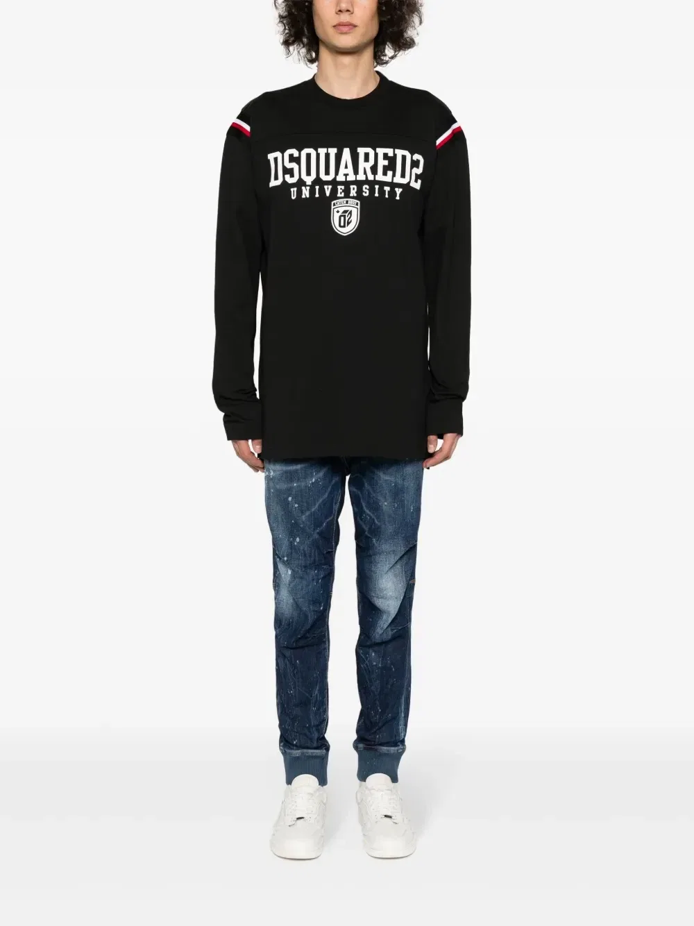 Футболка Varsity с логотипом Dsquared2, черный — фото 2
