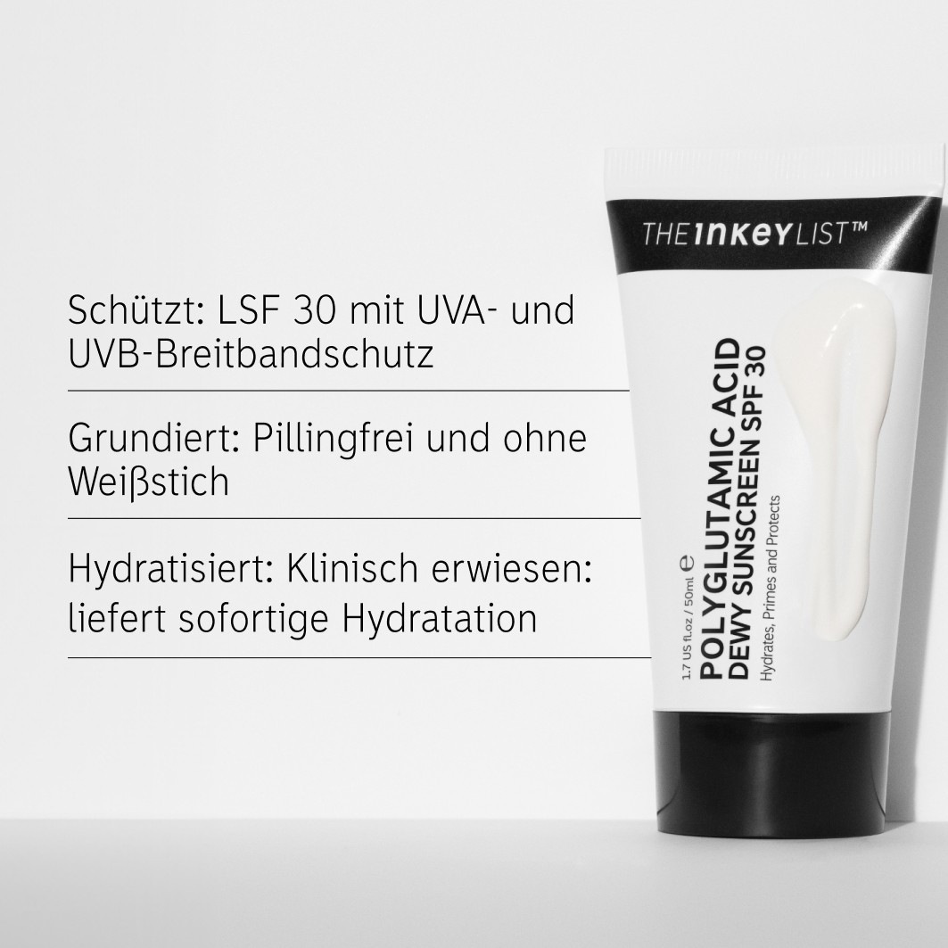 Солнцезащитный крем polyglutamic acid spf30 The Inkey List, объем 50 мл — фото 2