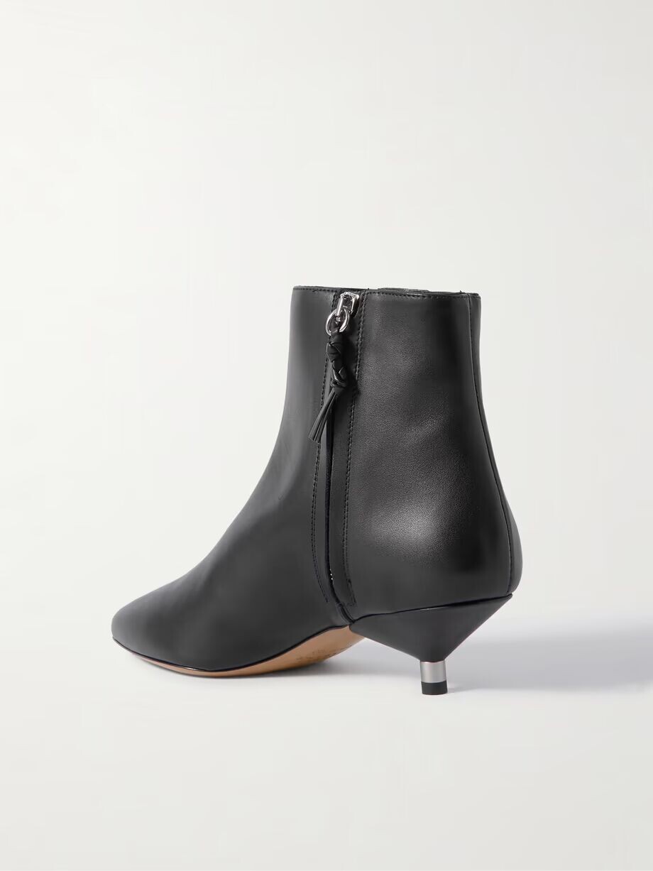 Кожаные ботильоны Eana Isabel Marant, черный — фото 3