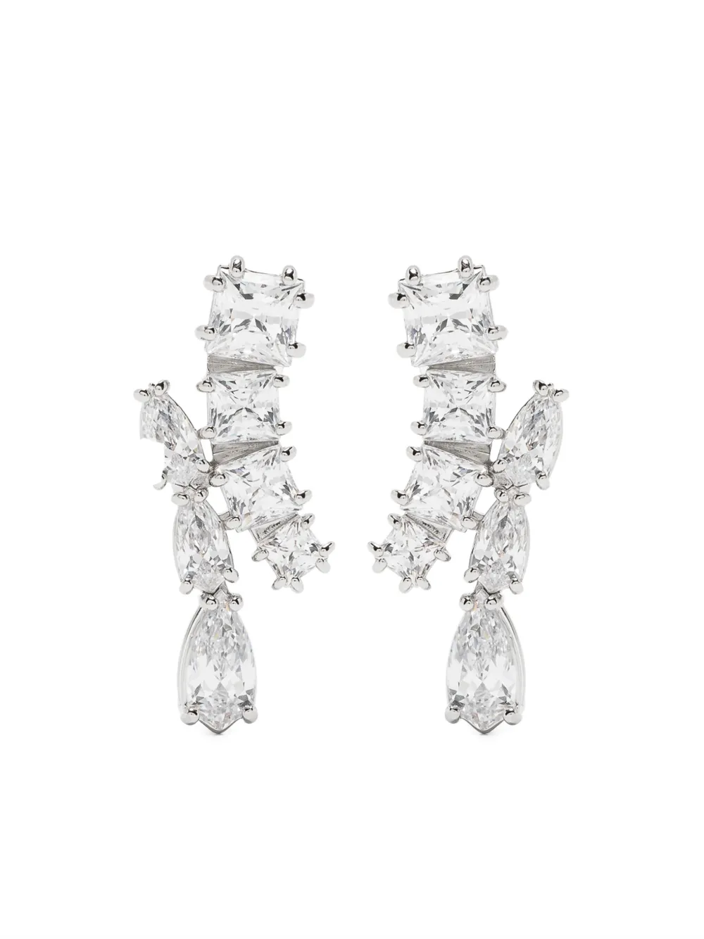 

Серьги-подвески Matrix Swarovski, серебяный