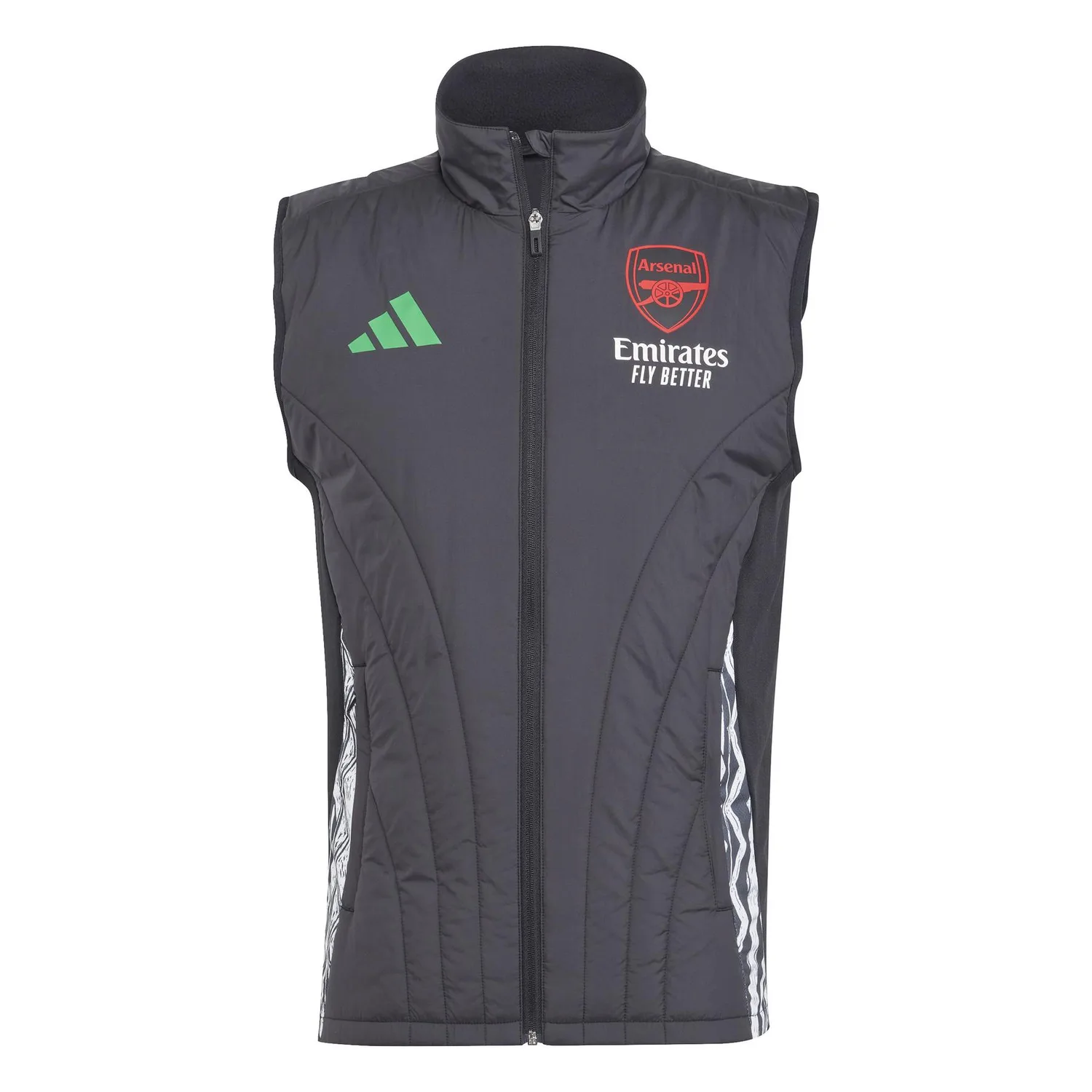 Зимний жилет Arsenal Tiro 2024/25 мужской Adidas, черный