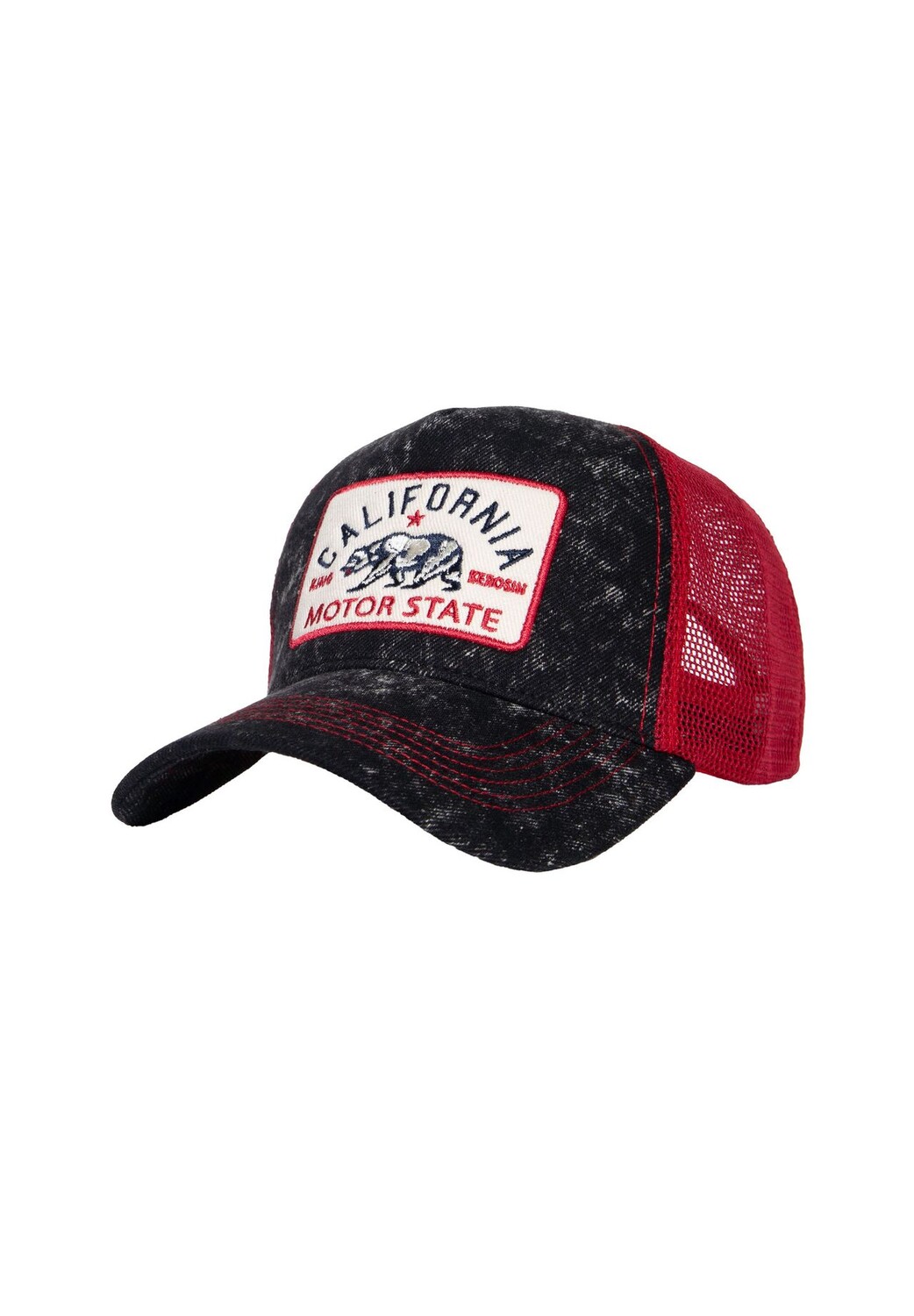 

Кепка Trucker цвета кислотной стирки California KING KEROSIN, черный