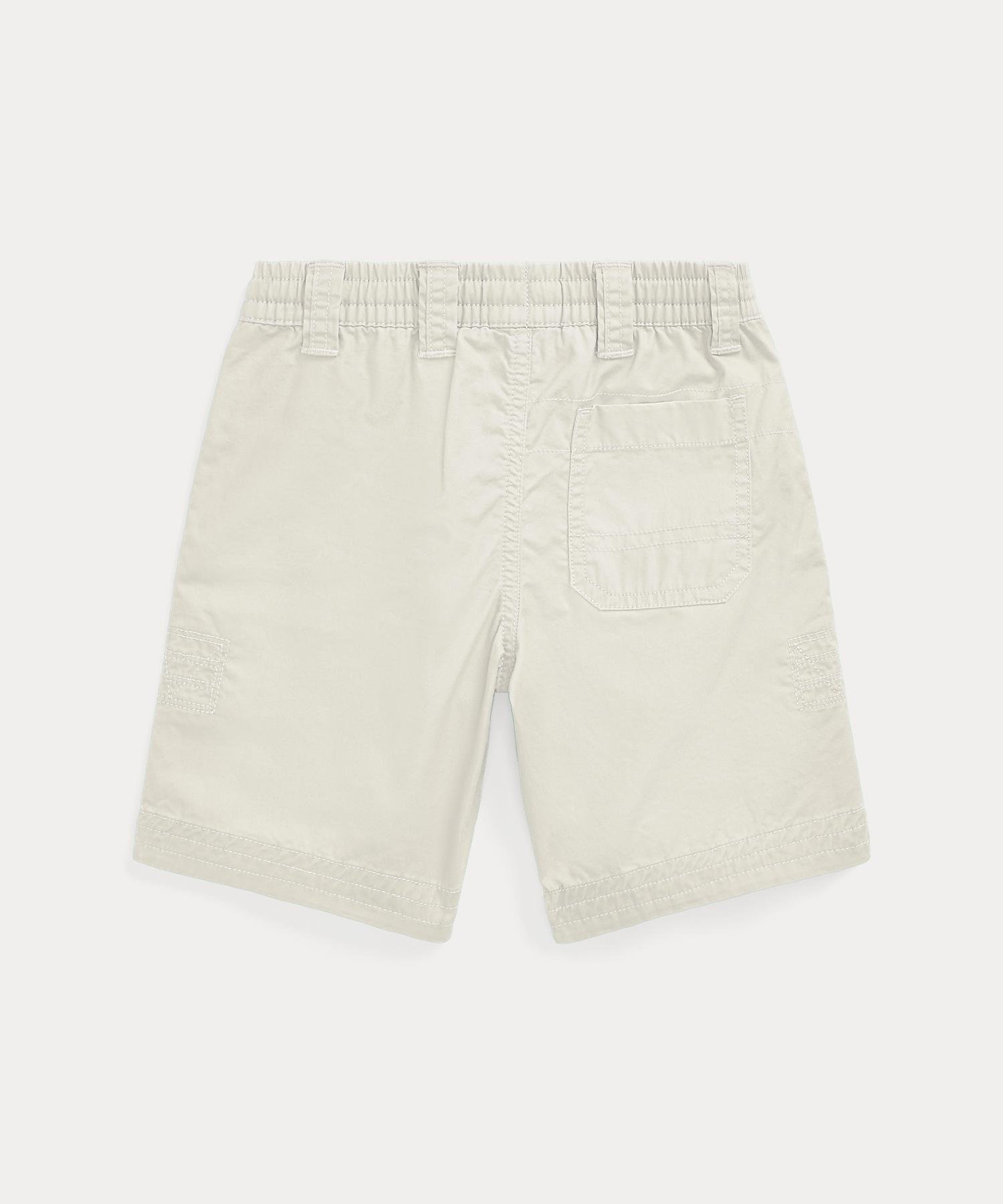 (Для мальчиков 2-7 лет) Хлопковые твиловые шорты на завязках Polo Ralph Lauren, 101 Natural — фото 3