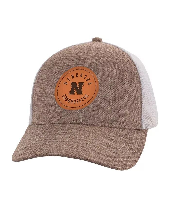 

Мужская бежевая, белая кепка Nebraska Huskers Pregame Adjustable Hat Ahead