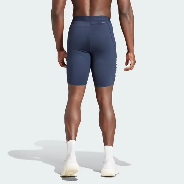 Леггинсы adidas Adizero Running Short Leggings 'Legend Ink', черный — фото 3