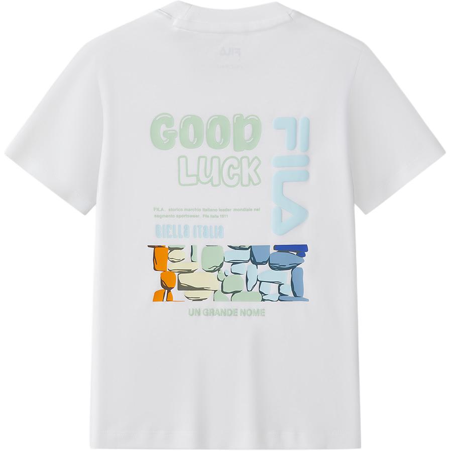 FILA KIDS Футболка Stones Standard White для детей 3-7 лет — фото 2