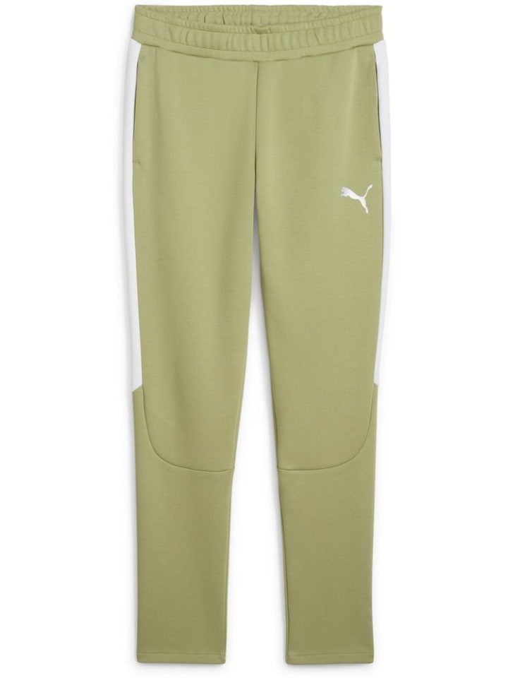 

Спортивные брюки "TeamEVOSTRIPE Pants" зеленого цвета Puma