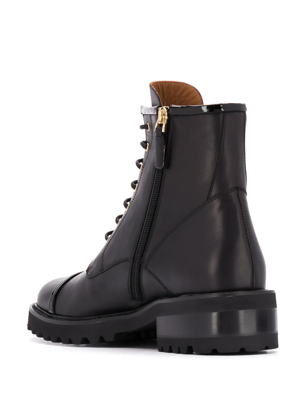 Массивные ботинки на шнуровке Malone Souliers, черный — фото 3