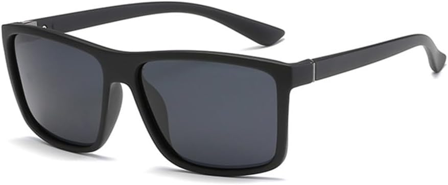 

Классические черные поляризованные солнцезащитные очки для мужчин, зеркальные синие солнцезащитные очки в винтажном стиле, антибликовые очки для вождения, защита от ультрафиолета UV400 VFDHN, Matte Black