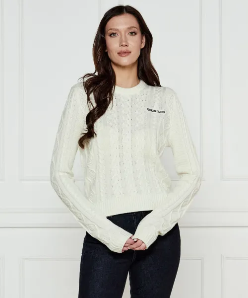 

Свитер Regular fit Guess Jeans, белый