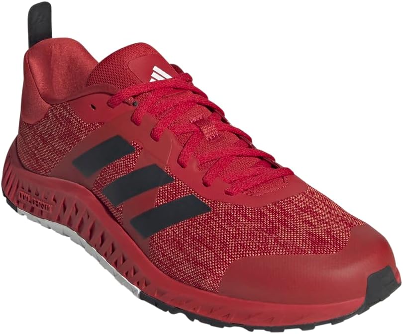 Тренировочные кроссовки Adidas Everyset для взрослых (унисекс), белый/черный/красный — фото 2