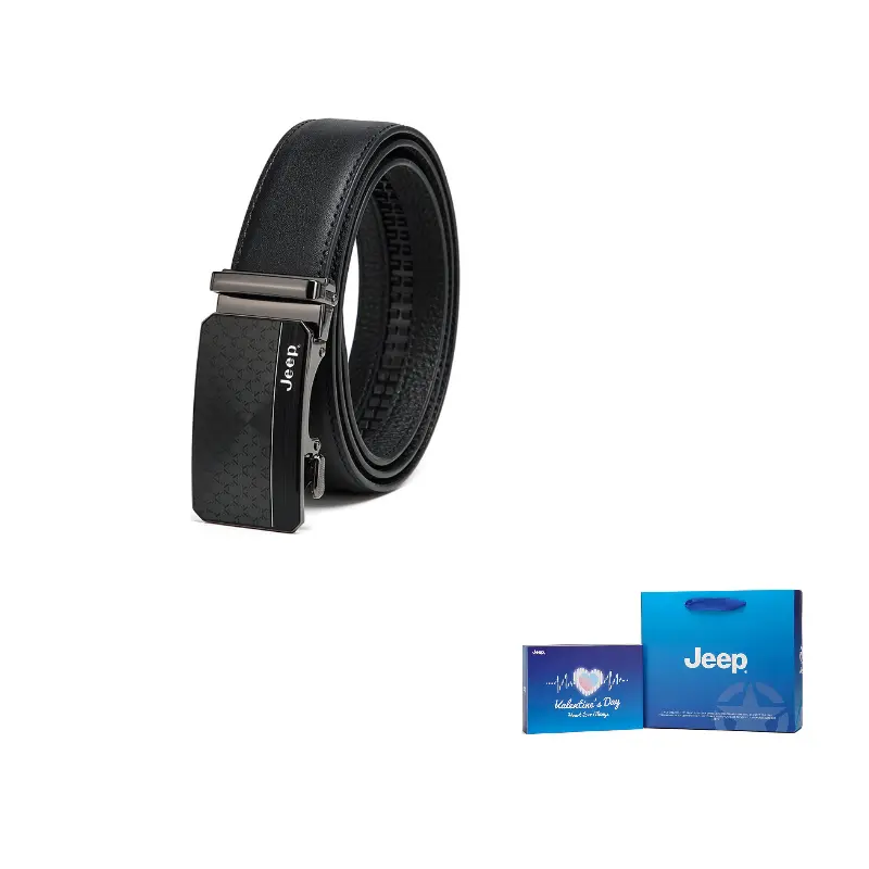 

Jeep Ремень мужской из сплава кожи Alloy черный 3,5 см