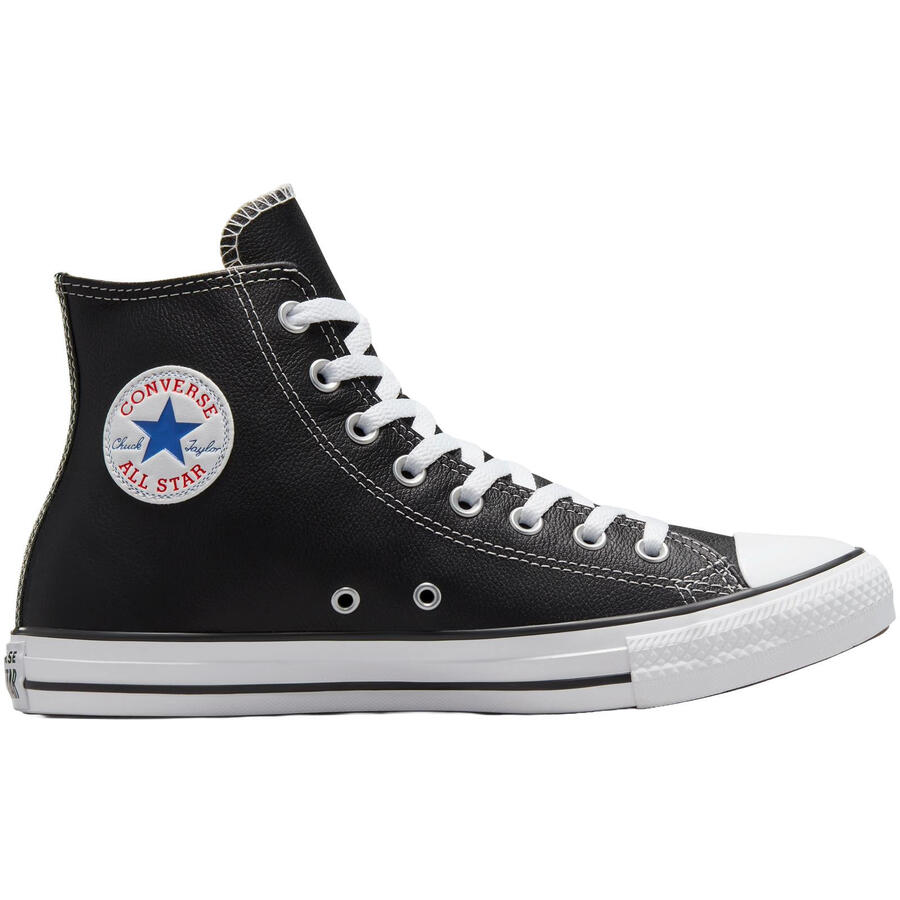 

Кроссовки Converse Chuck Taylor HI Leather, черные, унисекс