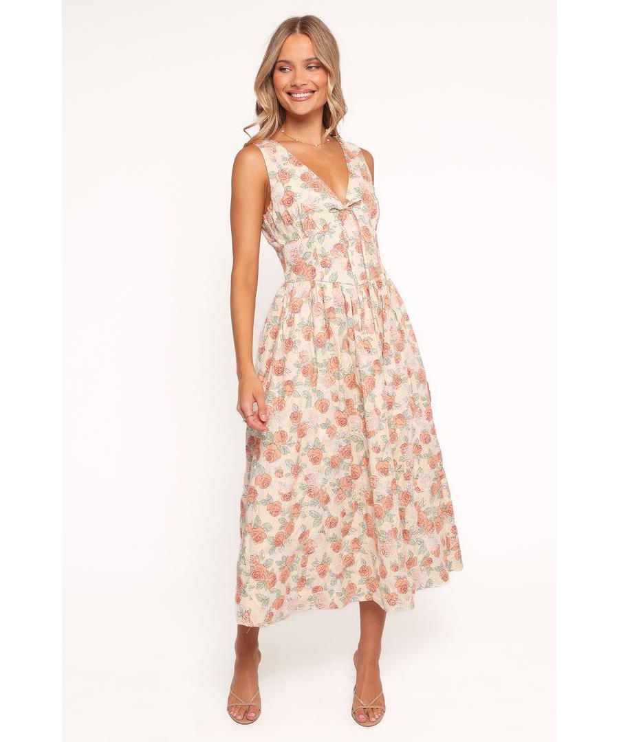 

Женское миди-платье Velda - розовое с цветочным принтом Petal and Pup, Pink floral