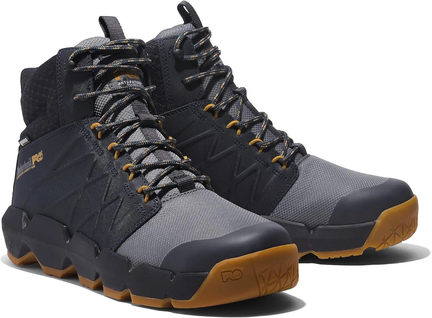 

Мужские кроссовки-ботинки Timberland PRO Morphix 6" с композитным защитным носком, водонепроницаемые, в индустриальном стиле, для повседневной носки, серый/темно-синий