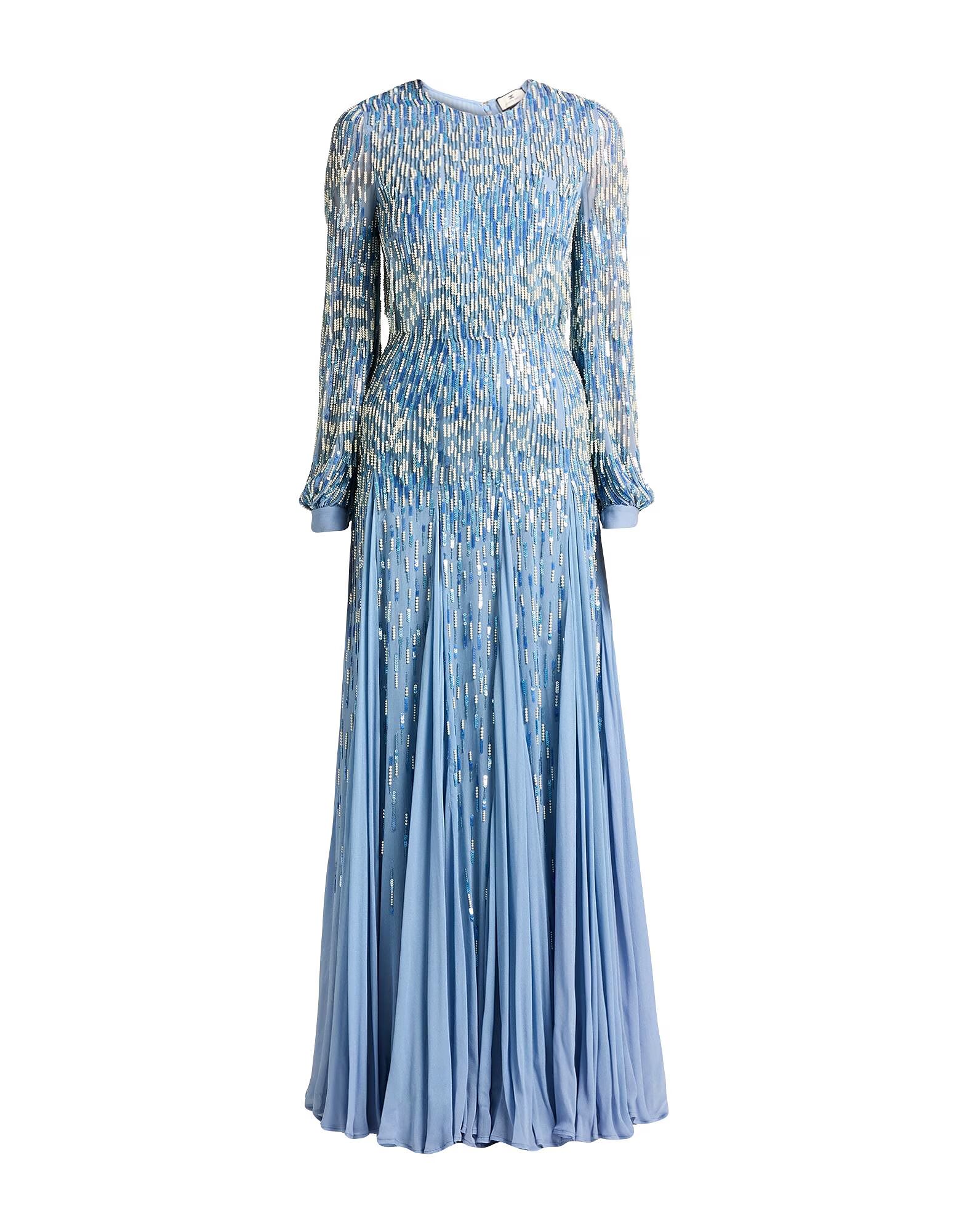 

Макси платье Elisabetta Franchi, светло-голубой