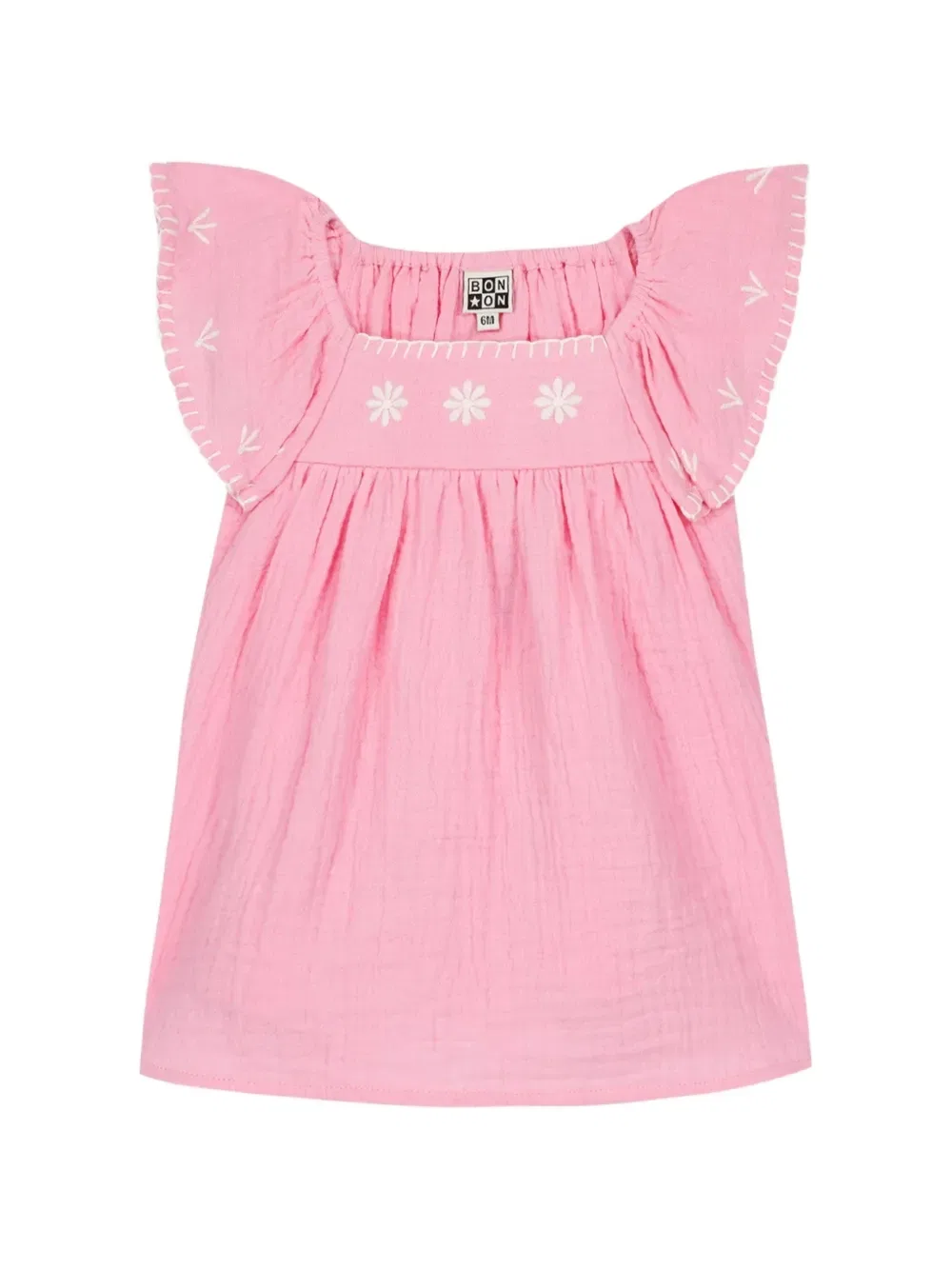 Платье Reve с цветочной вышивкой Bonton, розовый