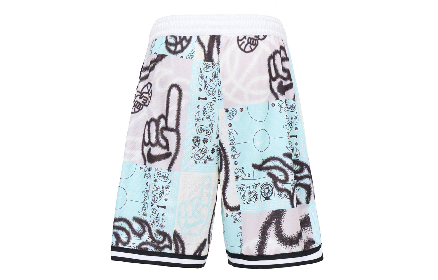 Nike SS23 Resistant High Basketball Series SS24 DNA 'CHBL' Мужские баскетбольные шорты Розовые Голубые — фото 3