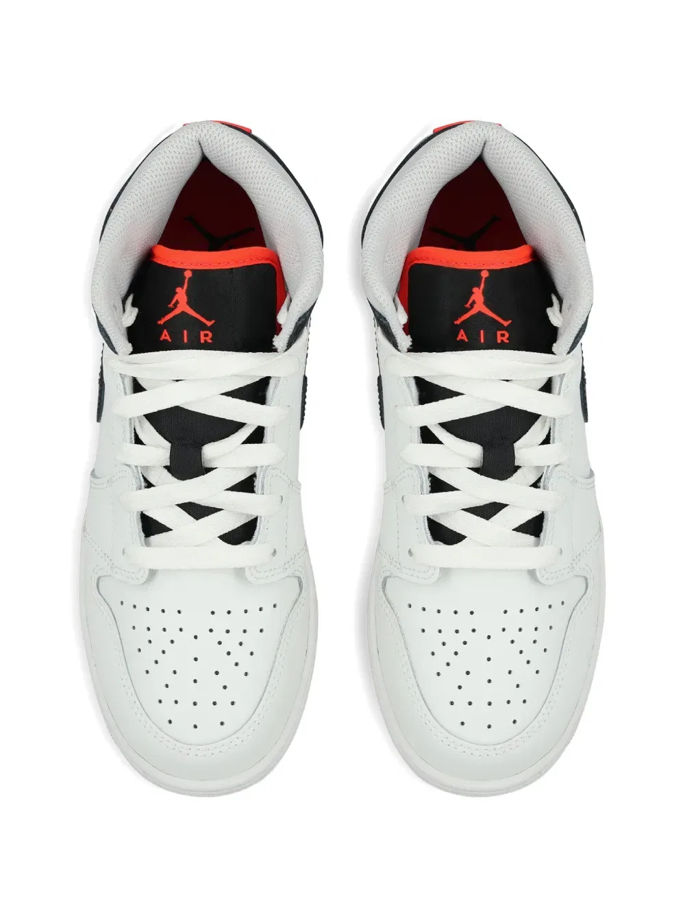 Перфорированные кроссовки Air Jordan 1 Nike Kids, белый — фото 4