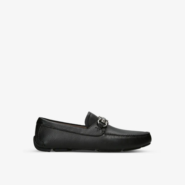 

Кожаные туфли для водителей Parigi New Gancho Salvatore Ferragamo, черный