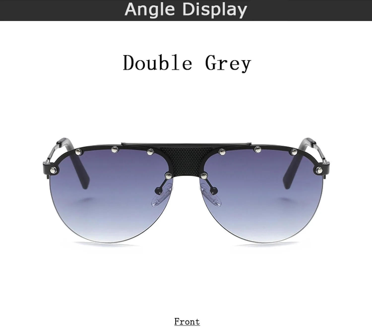 

Модные женские солнцезащитные очки класса люкс в винтажном стиле с заклепками, солнцезащитные очки с защитой от УФ-излучения UV400 VFDHN, Gold Frame Purple