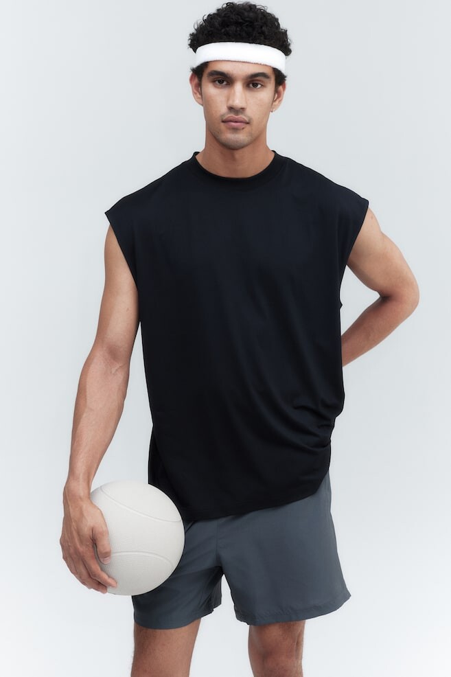 

Спортивная майка из материала drymove H&M, черный