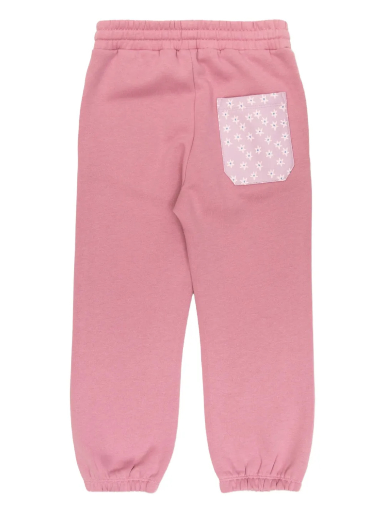 Штаны Stella McCartney Kids с цветочным принтом и завязками на карманах, розовый — фото 2