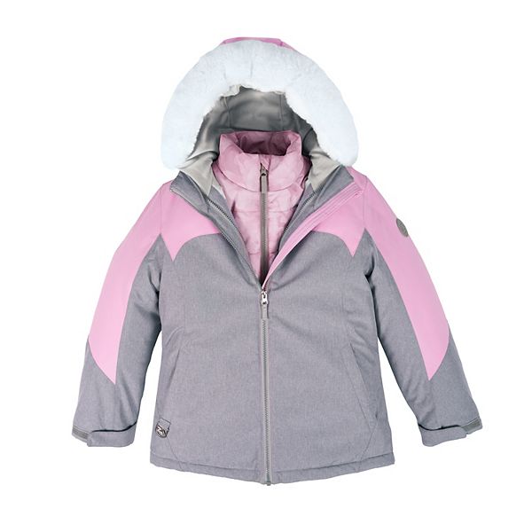 Детская куртка-трансформер ariadne 3-in-1 Zeroxposur, Urban Heather — фото 2