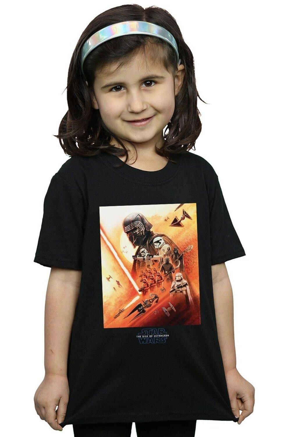 

Хлопковая футболка с плакатом Первого заказа Star Wars, черный