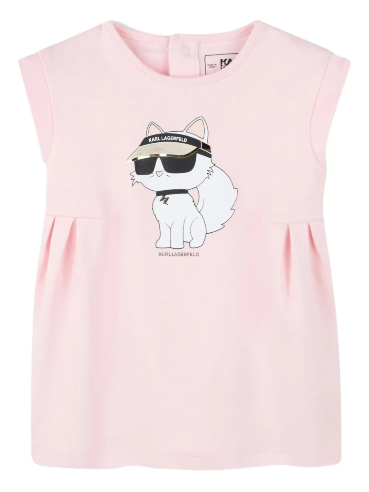 

Платье с принтом Шупетт Karl Lagerfeld Kids, розовый