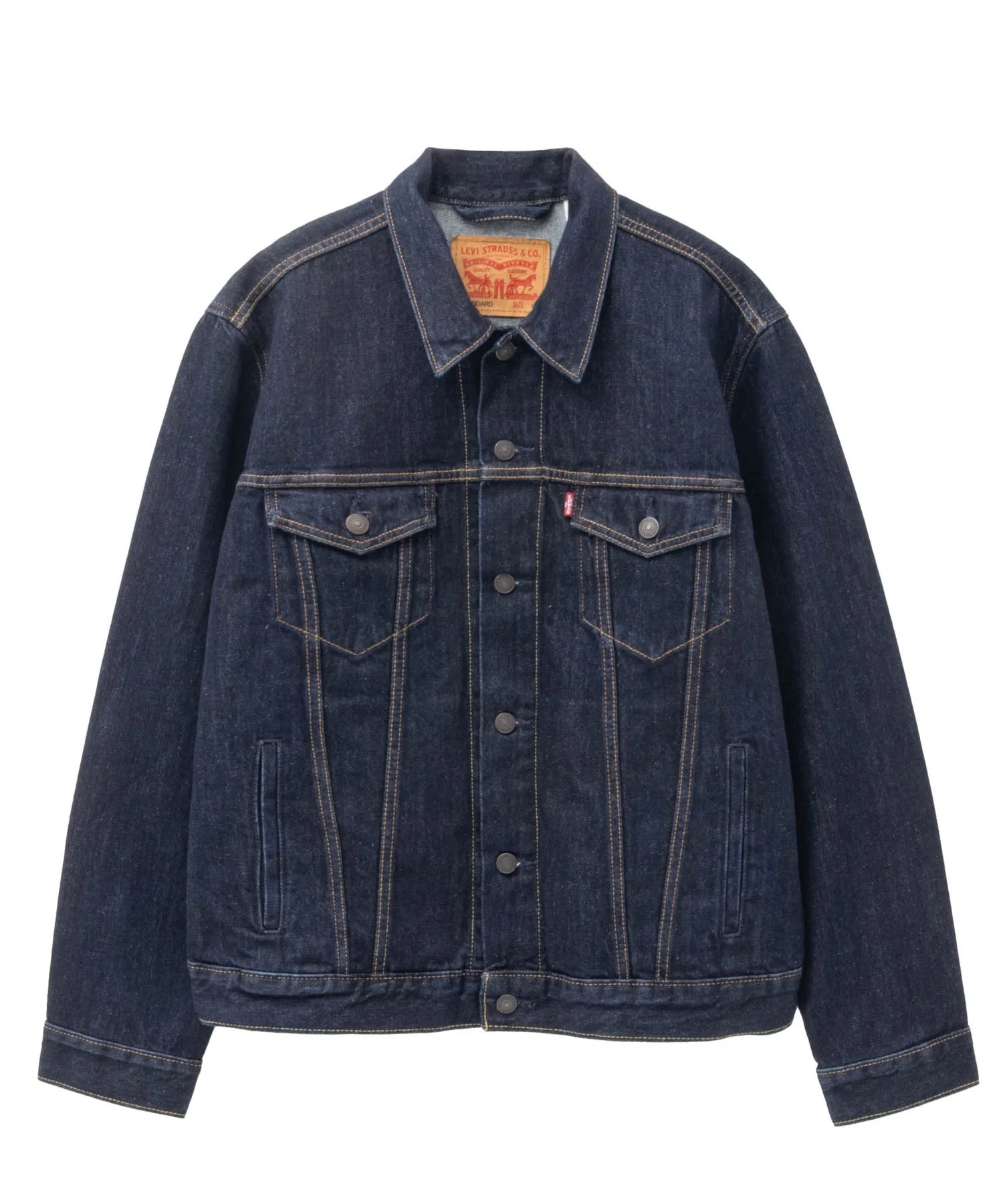 Мужская джинсовая куртка Levi's THE TRUCKER JACKET тёмно-синяя