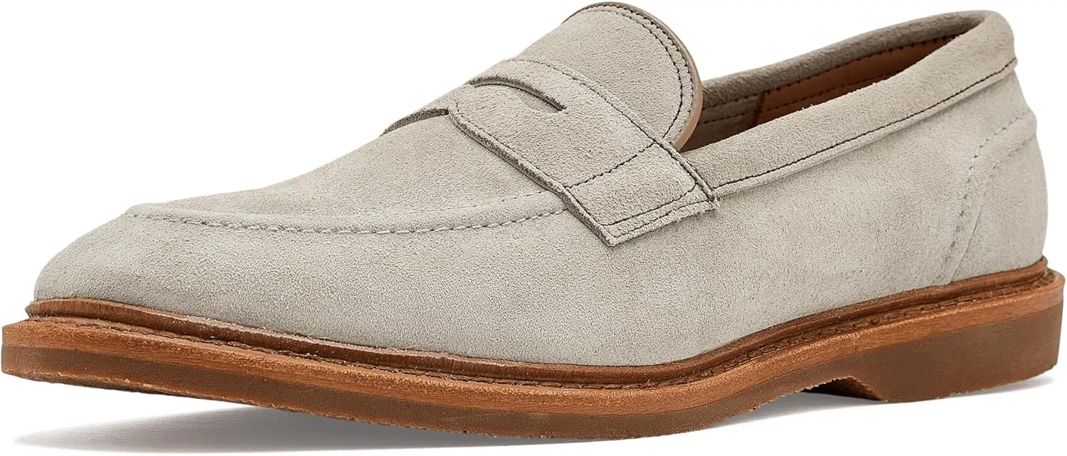 Лоферы с кисточками Allen Edmonds, замша дымчатая