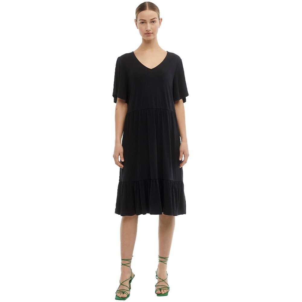 

Длинное платье Object Janne Short Sleeve, черный