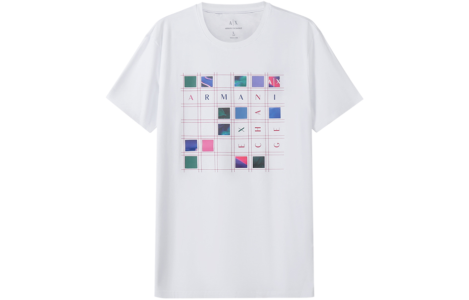 

Футболка AE SS22 мужская ARMANI EXCHANGE, белый