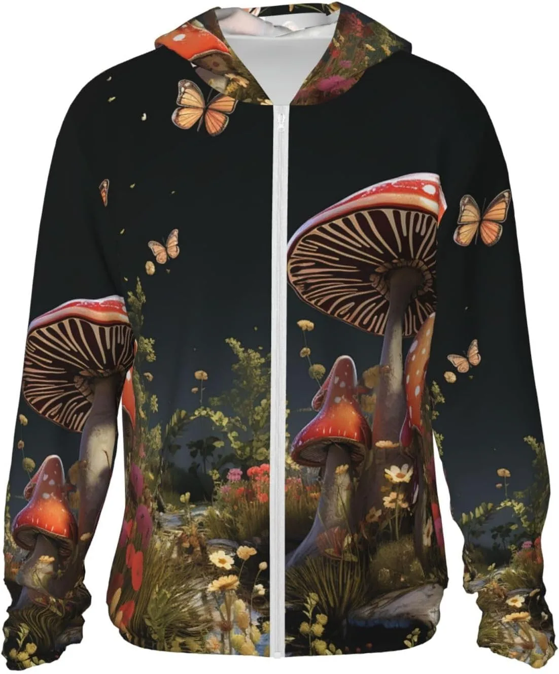 

Мужская толстовка с защитой от солнца UPF 50+, легкая куртка с длинным рукавом в стиле Fairy tale FZQVSLCM