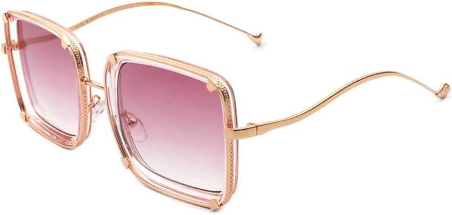 

Панк-солнцезащитные очки для мужчин, полнокадровые, с защитой от УФ-излучения UV400, нейтральные, для женщин, ретро-очки, солнцезащитные очки для женщин LANGSER, Pink