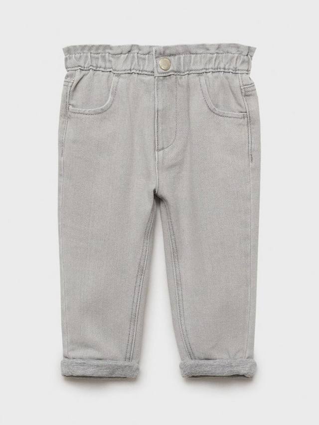 

Детские джинсы Lydia с эластичным поясом Mango, Open Grey