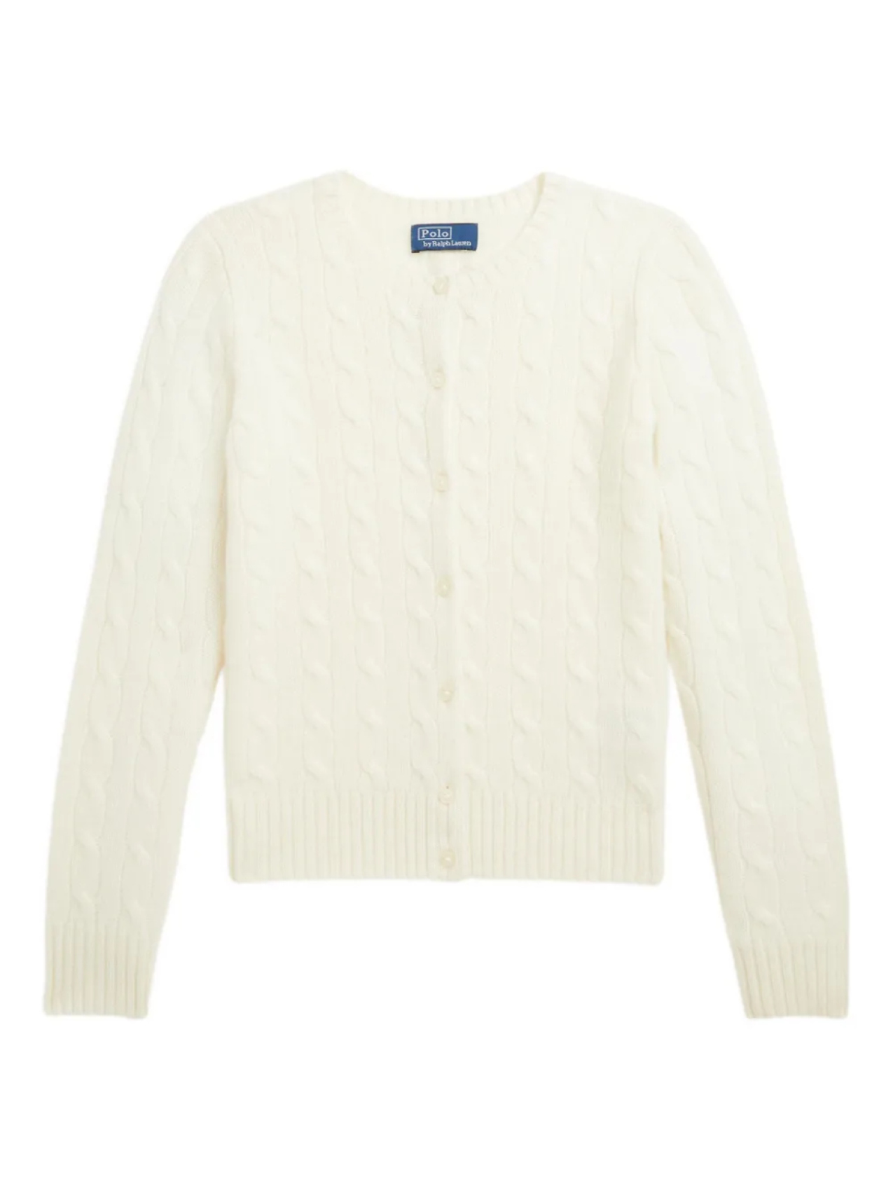 

POLO RALPH LAUREN KIDS кашемировый кардиган, белый