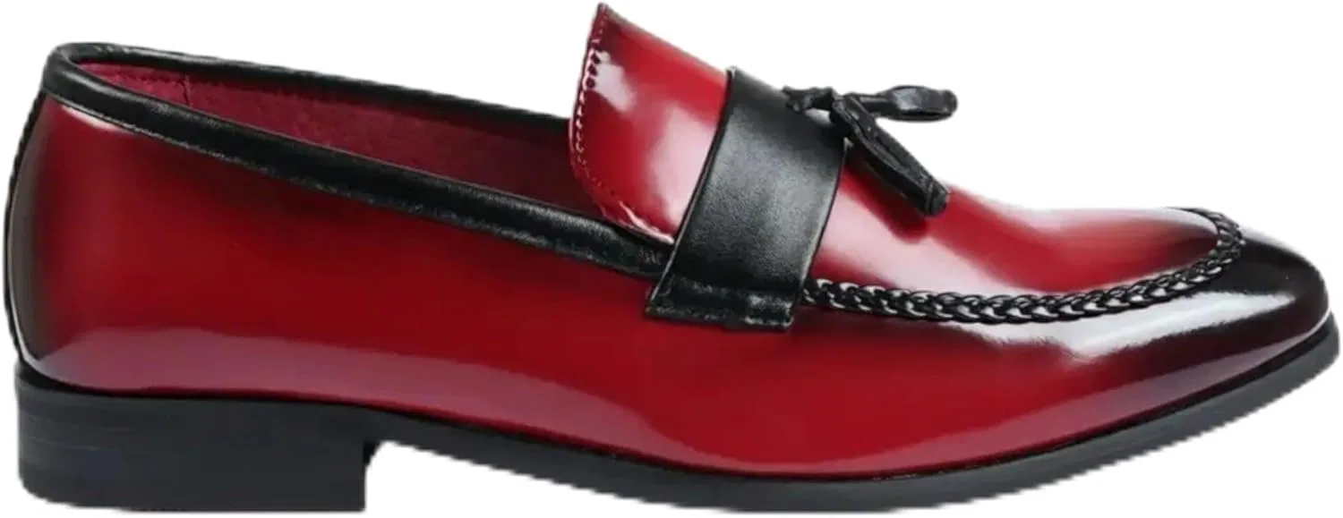 Лоферы мужские Dolcetto модельные красные Infinity Leather