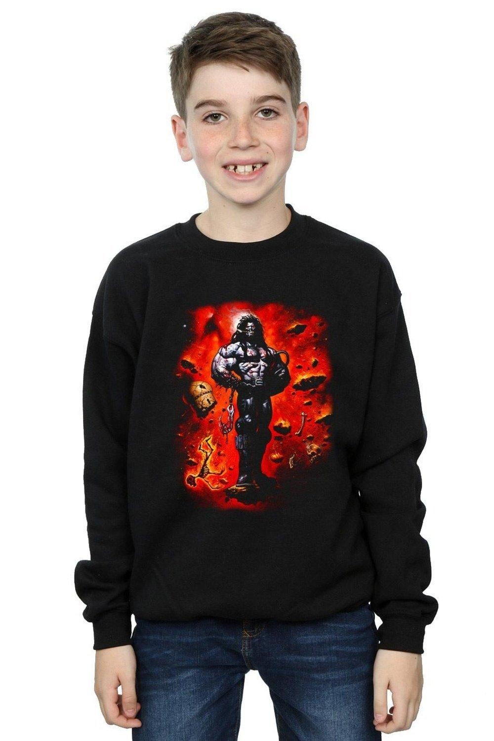 

Толстовка Lobo Cosmos DC Comics, черный