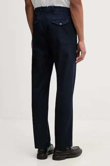 Брюки из хлопка Regular Fit Tommy Hilfiger, синий — фото 3