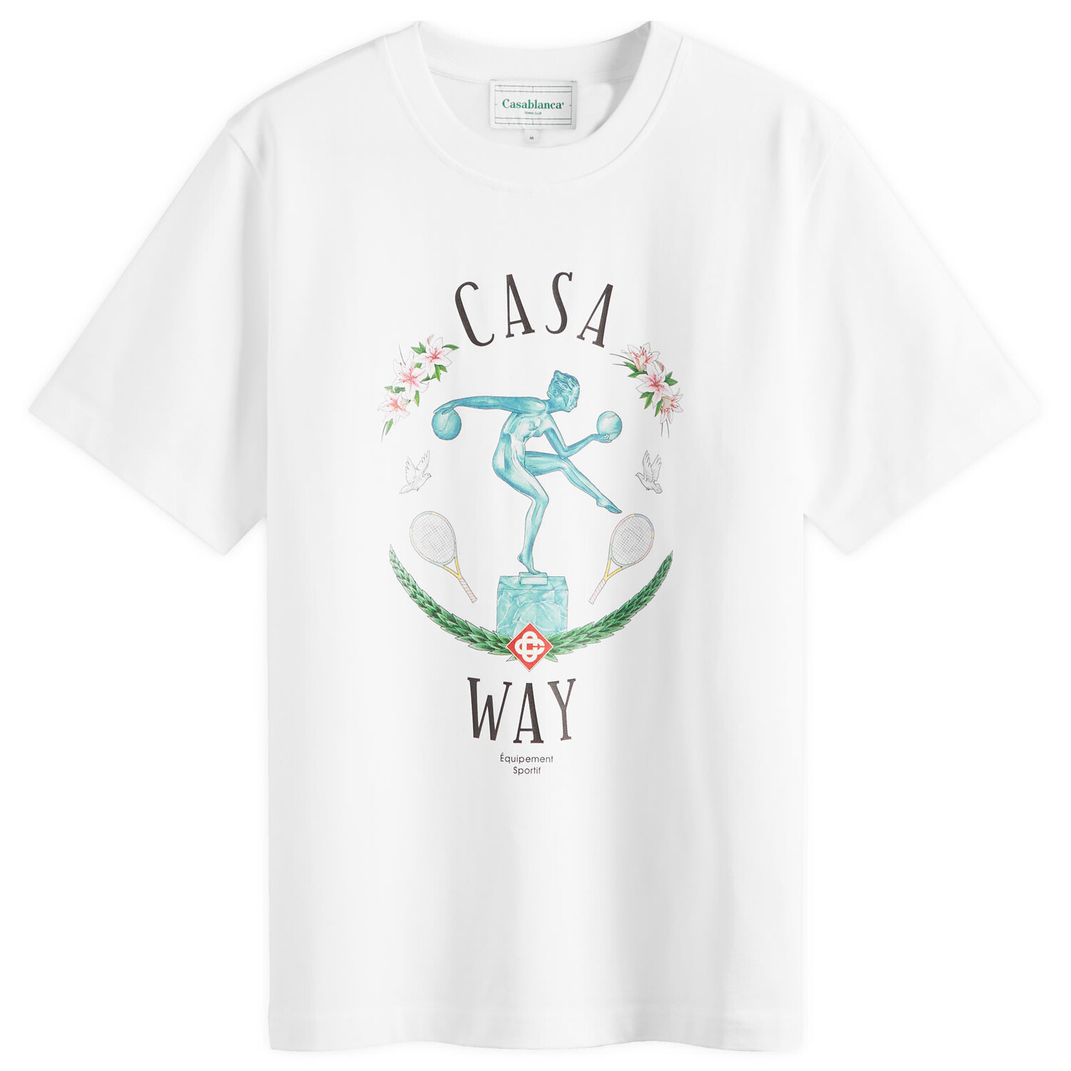 

Футболка Casablanca Casa Way Statue T-Shirt, белый