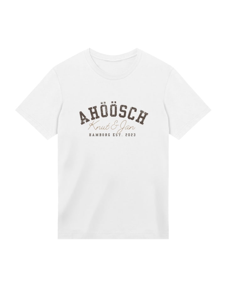 

Белая футболка Knut & Jan Hamburg Ahöösch Plattdeutsch F4NT4STIC, Белый, Белая футболка Knut & Jan Hamburg Ahöösch Plattdeutsch F4NT4STIC