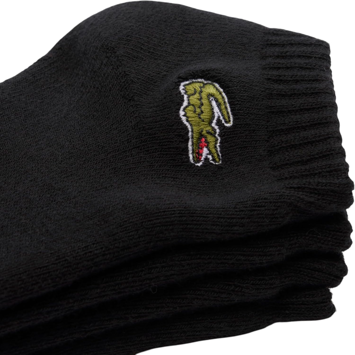 Lacoste Unisex Sport, 2 пары носков из джерси и хлопка, Black — фото 3
